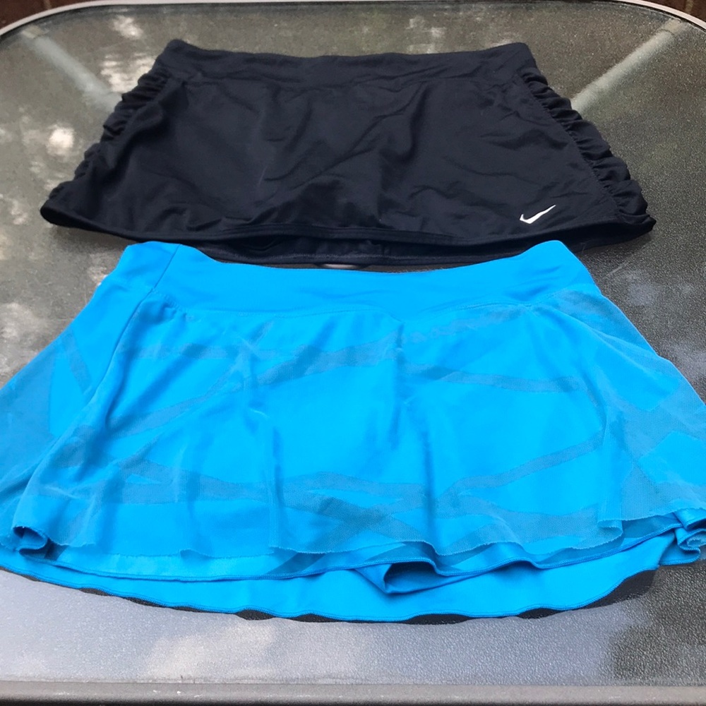 Two Nike Tennis Skorts